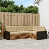  Set vanjskih sofa 4 pcs Prirodna i bež 255,5 x 176,5 x 73 cm | shoptok.hr