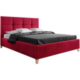CARRYHOME oblazinjena postelja 180 cm x 200 cm , tekstil rdeča Cene