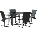  Vrtni set za objed 5 pcs Crna Čelik | shoptok.hr