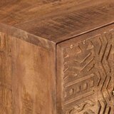 vidaXL Predalnik 55x30x76 cm trden mangov les in železo | Shoptok.si