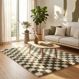 ESTE Tamno zeleni/krem tepih 120x170 cm Grida – | shoptok.hr