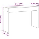  Stalak za klavijaturu Staro drvo 100 x 32 x 64 cm | shoptok.hr