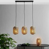 Modern Living viseča svetilka zuro, jeklo, bambus, 3 x 15 w | Shoptok.si