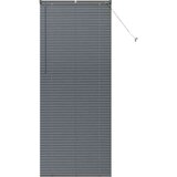 vidaXL Okenska roleta z zavesami Drugo Temno siva 90 x 220 cm Aluminij | Shoptok.si