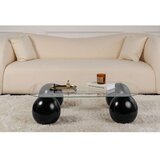 Hanah home sto za dnevnu sobu evara black transparent | ePonuda.com