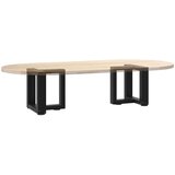  noge kavne mizice t-oblika 2 kosa črna 30x25x(30-31) cm jeklo | Shoptok.si
