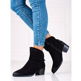 W. POTOCKI Slip-on ankle boots for women Potocki black Cene