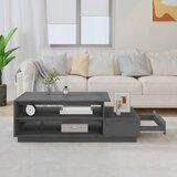  Stolić za kavu sivi 120 x 50 x 40,5 cm od masivne borovine | Eponuda.ba