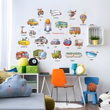 IZMAEL Nalepka za steno / Tapeta Prevozni sredstva | Shoptok.si