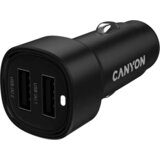 Canyon Car charger OnDrive 24 24W 2xUSB-A Black Cene