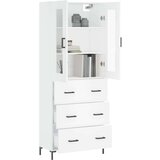  Visoka komoda bijela 69 5x34x180 cm konstruirano drvo | shoptok.hr