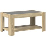  Stolić za kavu LED boja hrasta 93x53x45 cm konstruirano drvo | shoptok.hr