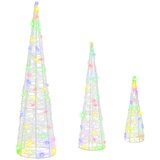  Božićno drvce 3 pcs Šareni 20 x 20 x 80 cm Akril | Eponuda.ba