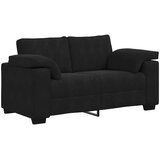  Dvosjed Crni 160x77x82 cm Baršun | Shoptok.si