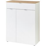XORA omara za čevlje bela, hrast artisan | Shoptok.si
