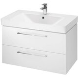 Cersanit S801-338-DSM - Viseći kupatilski ormarić sa umivaonikom LARA 80 cm, u beloj boji | Eponuda.com