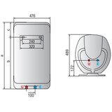 Ariston električni grelnik vode SHAPE ECO EVO 100 V 1.8 K EU (3626076) | Shoptok.si