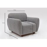  Fotelja Eddy 86x86x90cm Svijetlosiva | Eponuda.ba