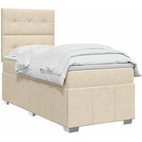  Boxspring krevet s madracem Krem 90 x 200 cm Tkanina | shoptok.hr