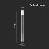  Spoljašnja lampa 1xE27/60W/230V IP44 110cm mat hrom | Eponuda.com