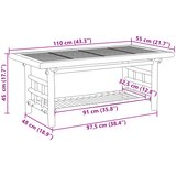  Stolić za kavu 110 x 55 x 45 cm bambus | Eponuda.ba