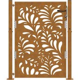 vidaXL Vrtna vrata 105x130cm preperevanje oblikovanje jeklenimi valovi | Shoptok.si