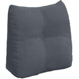 vidaXL Poglavni vzglavnik Temno siva 45 x 24 x 50 cm Žamet | Shoptok.si