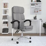  Uredski naslonjač od tkanine svjetlosivi | shoptok.hr