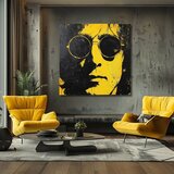  Slika JOHN LENNON - Rumeni odsev resničnosti | 100 % izvirni akril poslikan | Shoptok.si