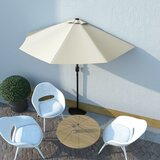 vidaXL Balkonski senčnik z aluminijastim drogom 270x135 cm peščen Cene