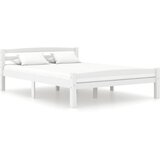  Posteljni okvir bel iz trdne borovine 120x200 cm | Shoptok.si