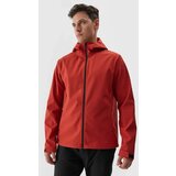 4f Men's softshell jacket with hood red 4FWAW24TSO | shoptok.hr