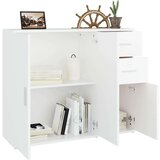  Komoda bijela 91 x 29 5 x 75 cm od konstruiranog drva | shoptok.hr