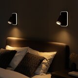  LED zidni spot PIPE 1xGU10/10W/230V + LED/6W crna | Eponuda.com