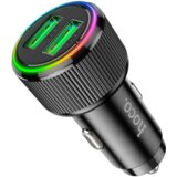 hoco. avtopolnilec adapter NZ14 Guerrero QC 36W 2xUSB - črn | Shoptok.si