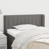  Uzglavlje s ušima tamnosivo 83x16x78/88 cm od tkanine | shoptok.hr