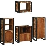  Set namještaja za kupaonicu Zidne 4 pcs Čvrsto reciklirano drvo | shoptok.hr