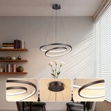  Brilagi-LED prigušiva luster na sajli TWISTER LED/48W/230V Ø 50 cm crna + daljinski upravljač | Eponuda.com