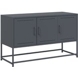 Maison Chic TV omarica - TV stojalo - Televizijska omarica antracitna 100,5x39x60,5 cm jeklo, (21701587) | Shoptok.si