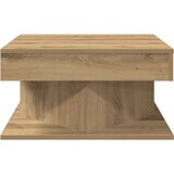 vidaXL Klubska mizica artisan hrast 55x55x30 cm inženirski les | Shoptok.si