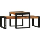 vidaXL Set stolića za kavu od masivnog bagremovog drveta | shoptok.hr