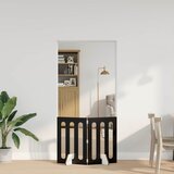  Preklopna ogradica za kućne ljubimce 2 pcs Crni Hrast | shoptok.hr