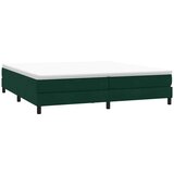 Box Spring krevet s madracem tamno zeleni 180x220 cm baršun | Eponuda.ba