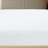vidaXL Plahta s gumicom od žerseja bijela 160x200 cm pamučna | shoptok.hr
