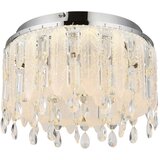 Globo Klunka Okrugla stropna LED svjetiljka (38 W, Ø x V: 40 x 26 cm, Srebrna, Topla bijela) | shoptok.hr