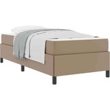  Posteljni okvir z vzmetnico Kapučino 90 x 190 cm Umetna koža | Shoptok.si