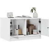 vidaXL Stolić za kavu sa staklenim vratima bijeli 68x50x42 cm | shoptok.hr