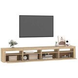 TV ormarić s LED svjetlima boja hrasta sonome 240x35x40 cm | shoptok.hr