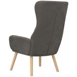  Stol za sproščanje temno siv žamet, (20934623) | Shoptok.si
