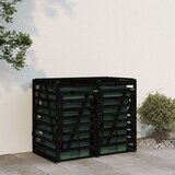  Dvojna lopa za smetnjak črna trdna borovina, (20956165) | Shoptok.si